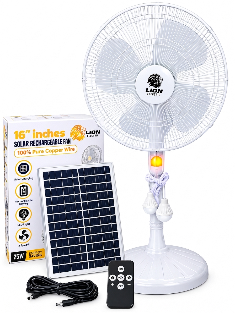 16 Inch Solar Standing Fan