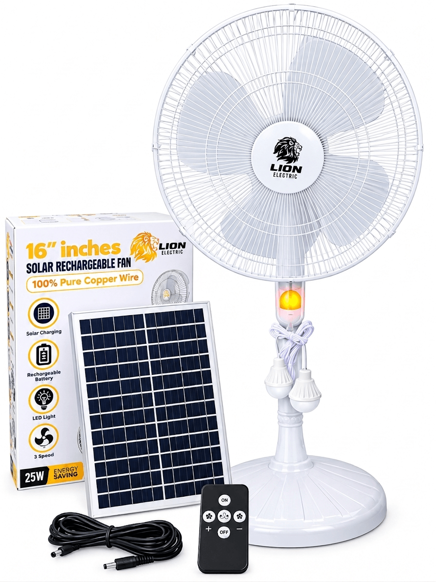16 Inch Solar Standing Fan